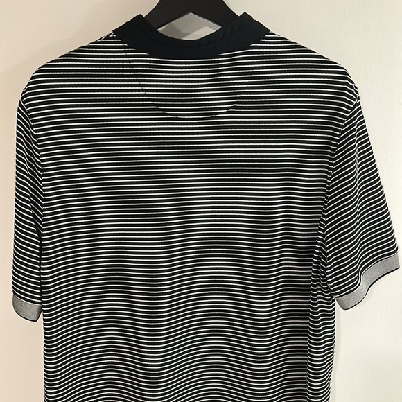 Men’s pinstripe polo golf  shirt size large - Picture 4 of 4